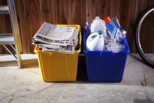 Recycling center handling old furniture in Forestgate